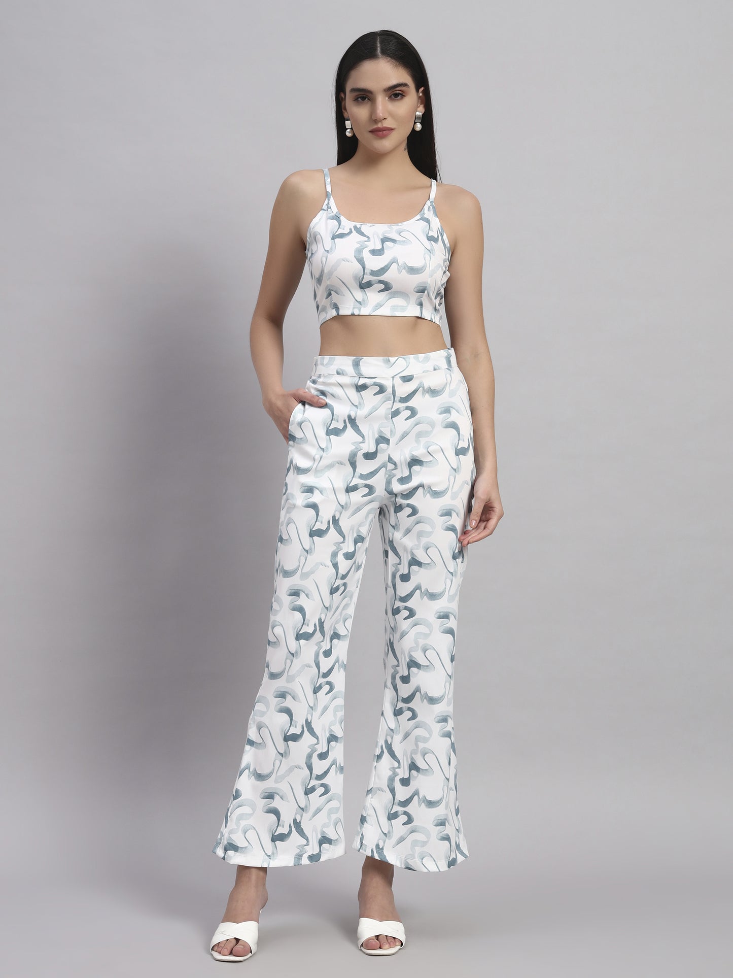 Top & Bootcut pant Co-ord set