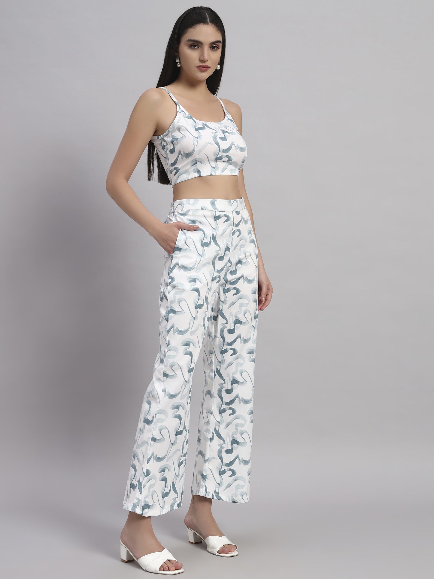 Top & Bootcut pant Co-ord set