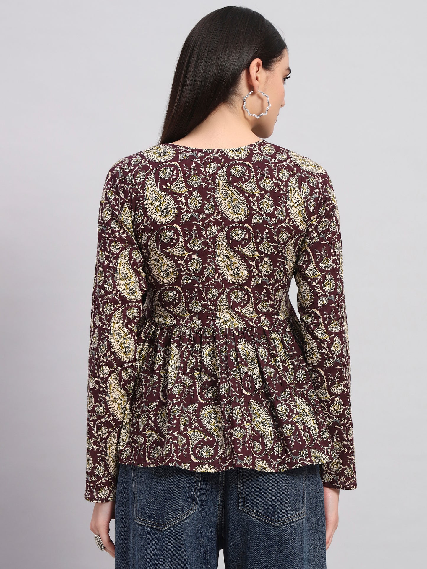 Women Floral Print Pure Cotton Tunic Kurti