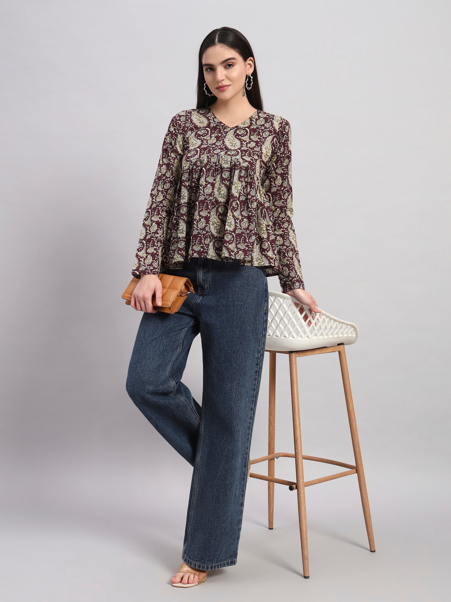 Women Floral Print Pure Cotton Tunic Kurti