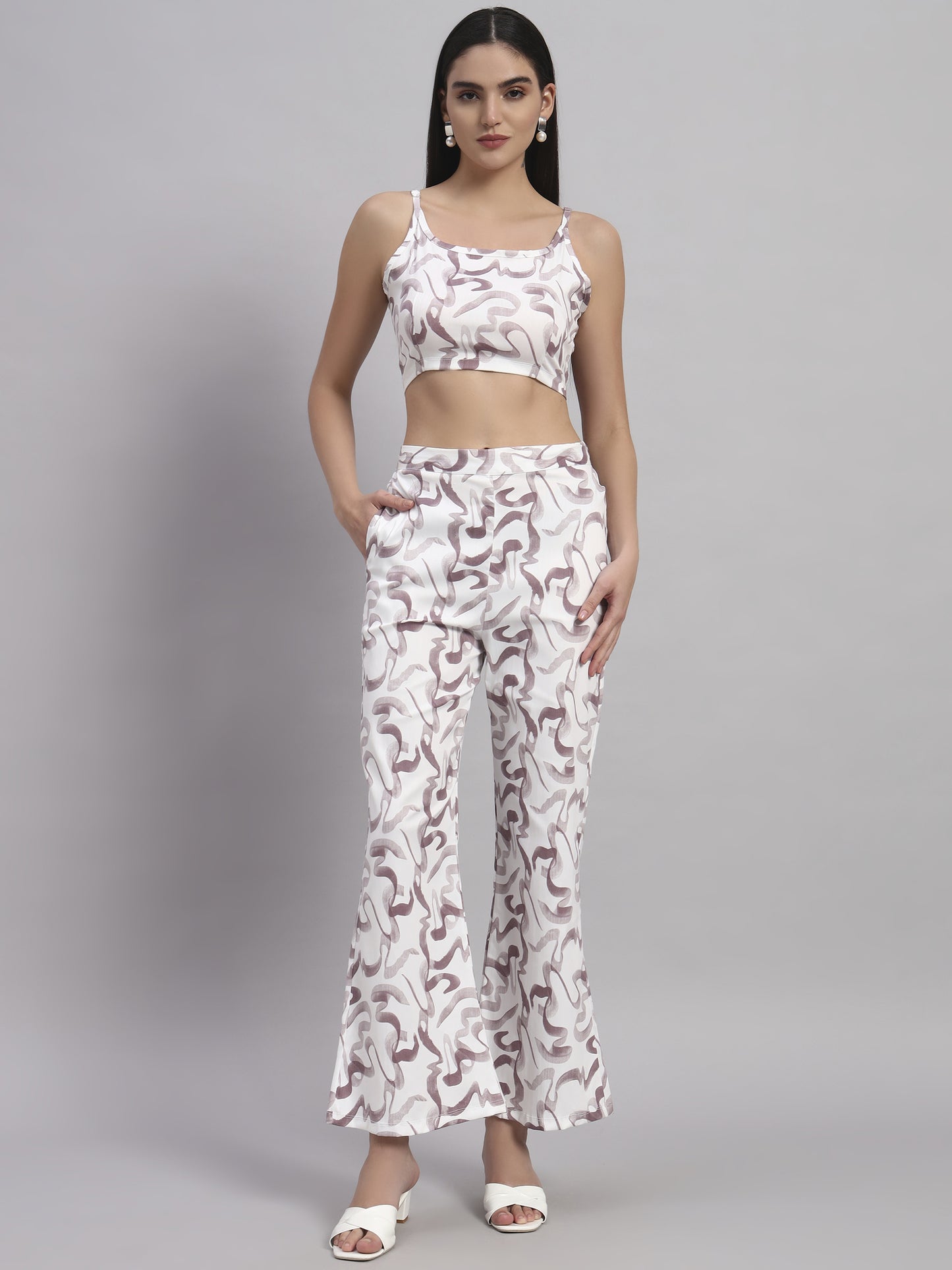 Top & Bootcut pant Co-ord set